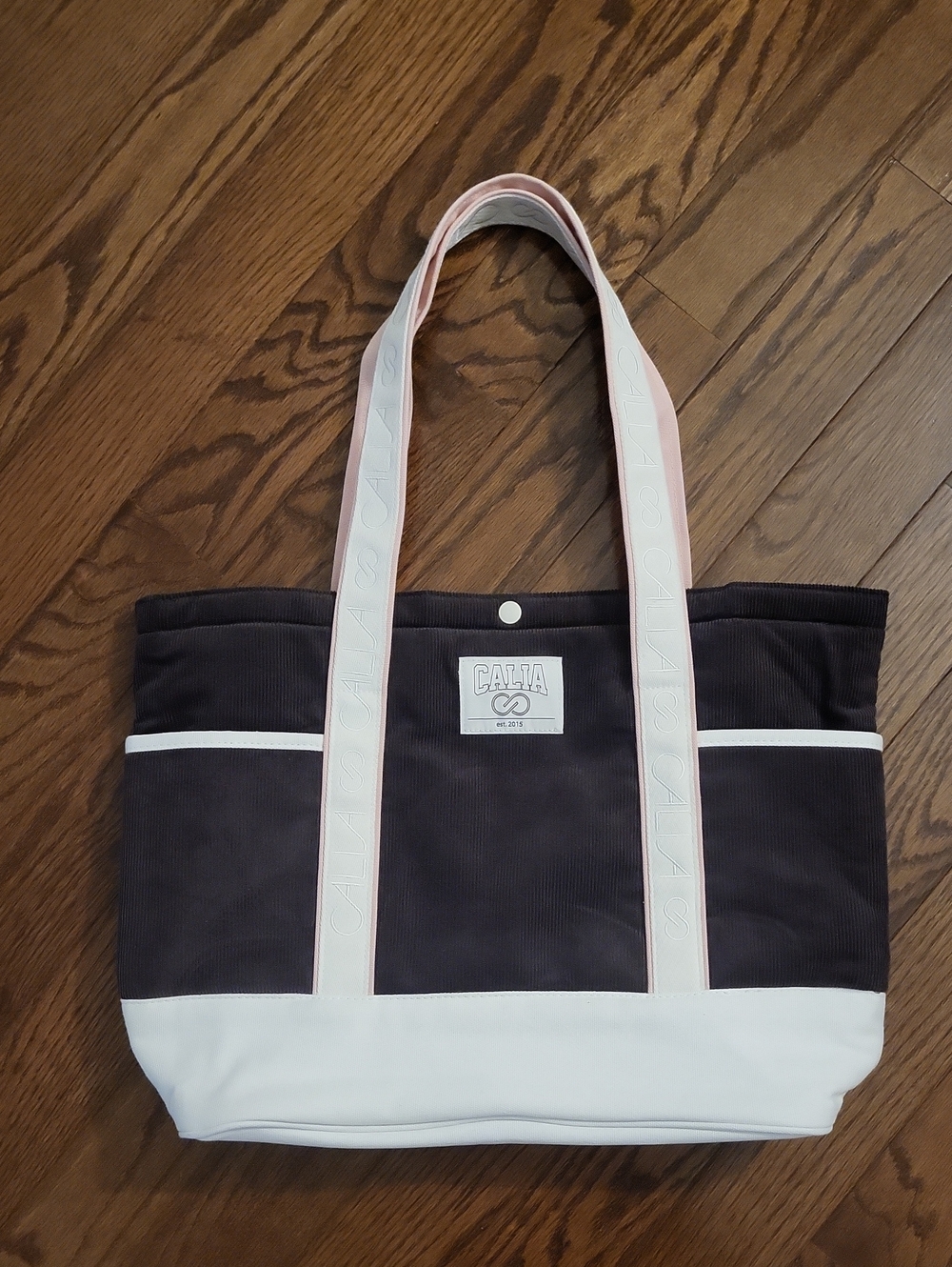 CALIA Women’s Anniversary Cord Tote Bag Cloud Cover Smokey Plum